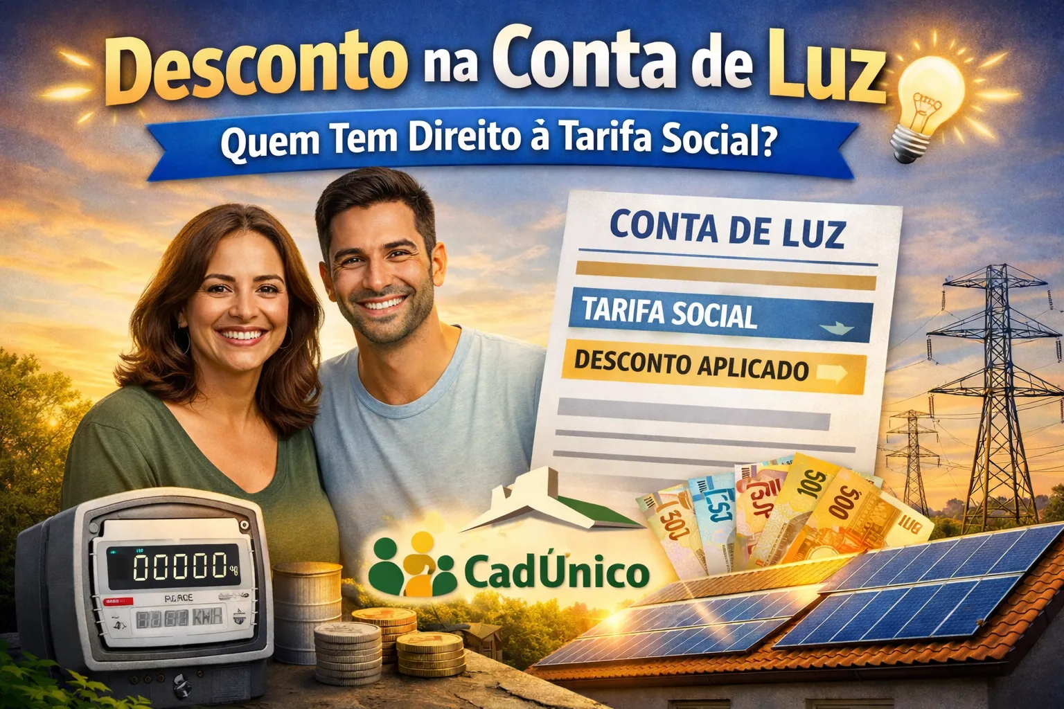 Desconto na Conta de Luz: Veja Quem Tem Direito à Tarifa Social