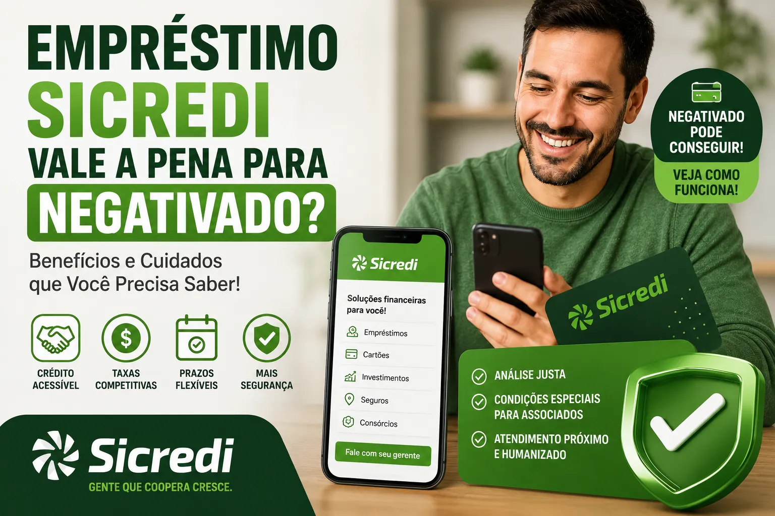 Empréstimo Sicredi Para Negativado: Como Funciona, Riscos e Alternativas Mais Seguras